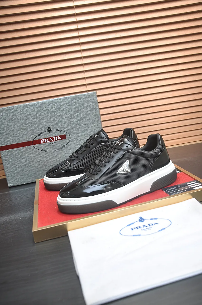 Men's shoes 💰580💶【PRADA】Top original, new season, high quality original goods, top imported calfskin with original imported glue, imported cowhide inside with original cowhide feet, original outsole! Quality guaranteed! Code 38-45 (45 customized)